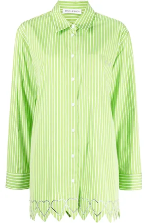 Mach & Mach Camisa con motivo de corazones