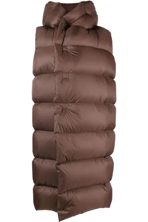 Rick Owens Chaleco capitonado con capucha