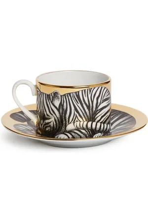 FORNASETTI Pack de tazas de té Fidelity Tigrato