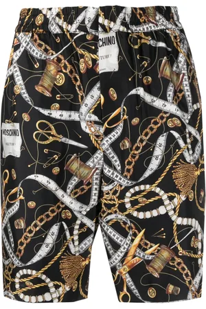 Moschino Bermudas de seda con estampado gráfico
