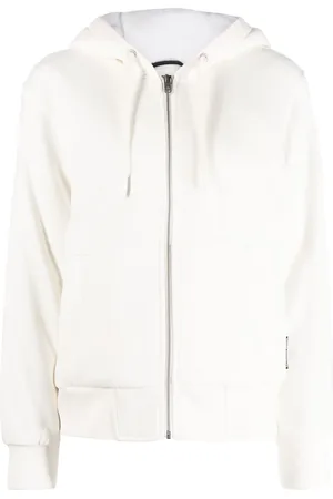 Moose Knuckles Hoodie con placa del logo y cierre