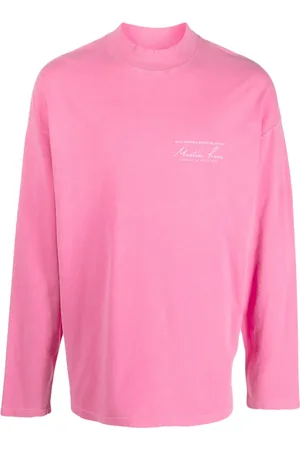 MARTINE ROSE Playera manga larga con logo estampado