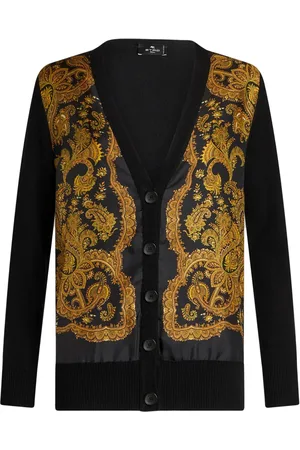 Etro Cárdigan con estampado floral y paneles