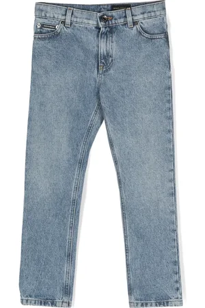 Dolce & Gabbana Jeans rectos con parche del logo