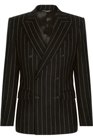 Dolce & Gabbana Blazer con rayas diplomáticas estampadas