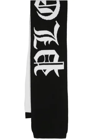 Philipp Plein Bufanda tejida en intarsia Gothic Plein