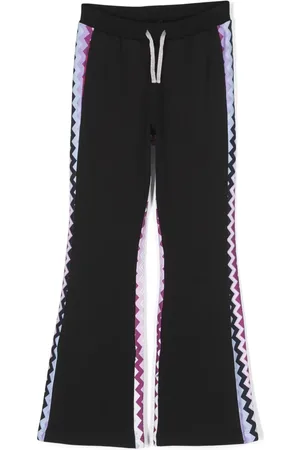 Missoni Pants acampanados con estampado en zigzag