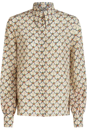 Etro Camisa de seda con estampado floral