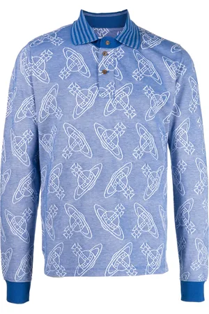 Vivienne Westwood Playera tipo polo con motivo Orb en jacquard
