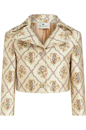 Etro Chamarra ajustada con motivo floral en jacquard