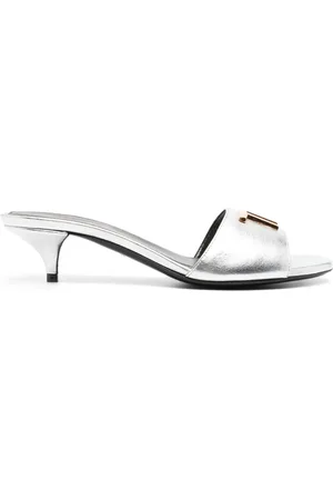 Tom Ford Mules con placa del logo y tacón de 50mm