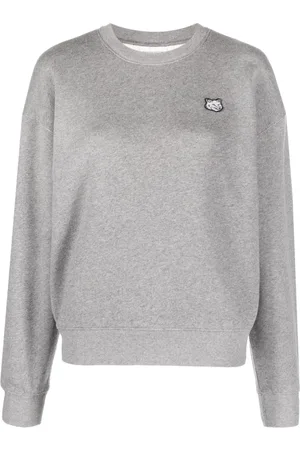 Maison Kitsuné Sudadera con efecto melange y parche Fox