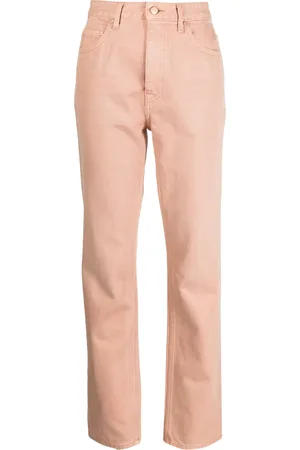 ULLA JOHNSON Jeans rectos con tiro medio