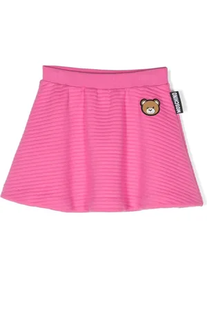 Moschino Falda de canalé con motivo Teddy Bear