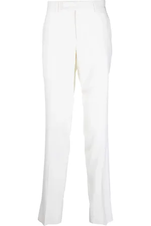 LARDINI Pantalones chinos con cierre descentrado