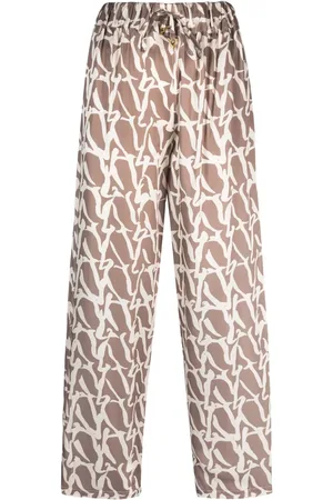 AERON Pantalones Apartment con estampado del monograma
