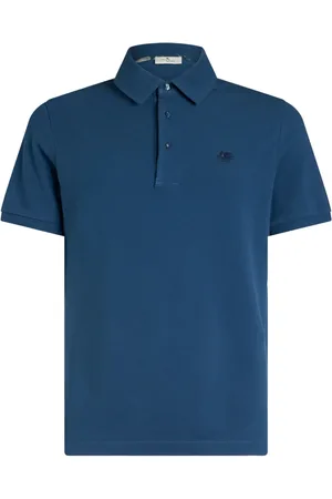 Etro Playera tipo polo con logo bordado