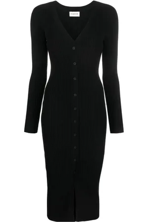 P.A.R.O.S.H. Vestido midi tejido de canalé