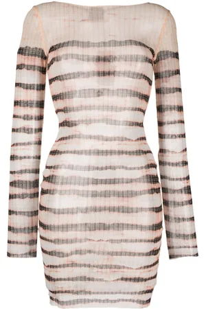 Jean Paul Gaultier Vestido con rayas estampadas de x KNWLS
