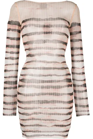 Jean Paul Gaultier Vestido con rayas estampadas de x KNWLS