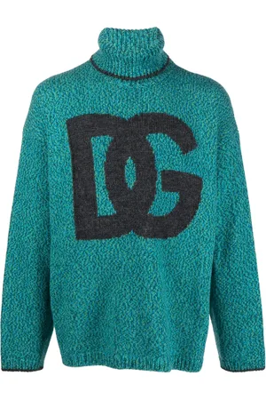 Dolce & Gabbana Suéter tejido con logo en intarsia