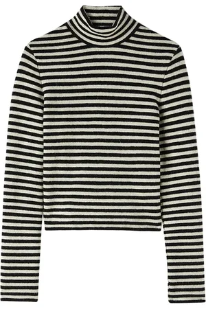 Jil Sander Top a rayas con parche del logo