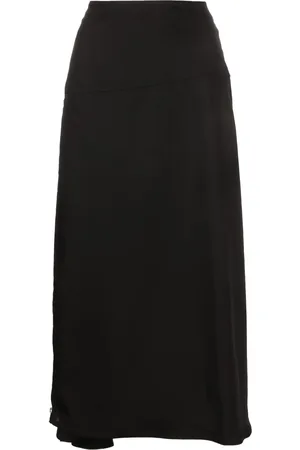 Jil Sander Falda midi con detalle de cierre