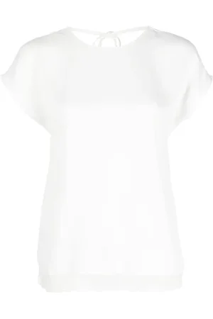 Twin-Set Blusa manga corta con espalda en V