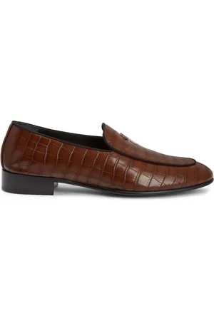 Giuseppe Zanotti Mocasines Rudolph con efecto de piel de cocodrilo