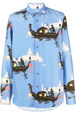 Paul Smith Camisa manga larga con estampado gráfico