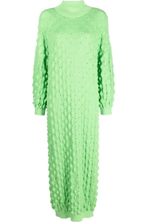 HENRIK VIBSKOV Vestido largo con diseño tejido