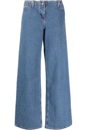 MAGDA BUTRYM Jeans anchos con parche del logo