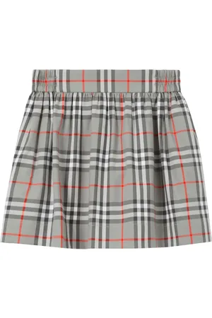 Burberry Falda plisada con motivo de cuadros