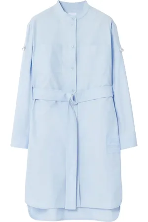 Burberry Vestido camisero con cinturón
