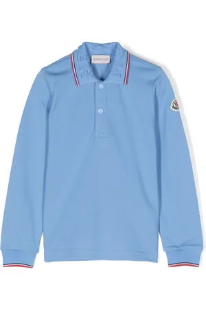 Moncler Playera tipo polo con parche del logo