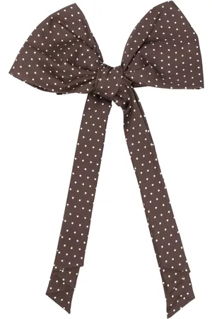 Etro Corbata de moño de seda con estampado de lunares