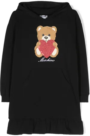 Moschino Vestido con capucha y estampado Teddy Bear