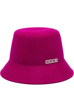 Borsalino Gorro de pescador con placa del logo