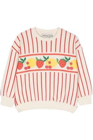 Mini Rodini Sudadera con rayas estampadas