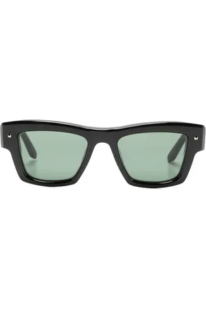 VALENTINO GARAVANI Lentes de sol con placa del logo y micas oscuras