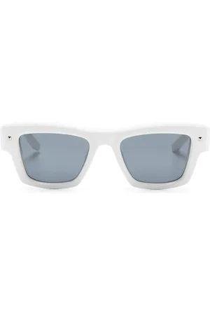 VALENTINO GARAVANI Lentes de sol con placa del logo y micas oscuras