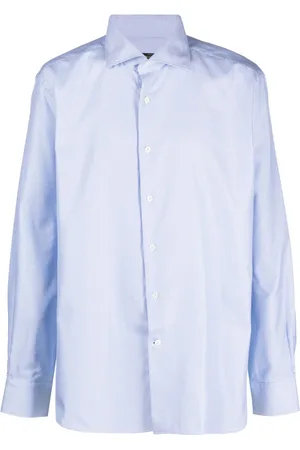 corneliani Camisa con motivo de lunares micro