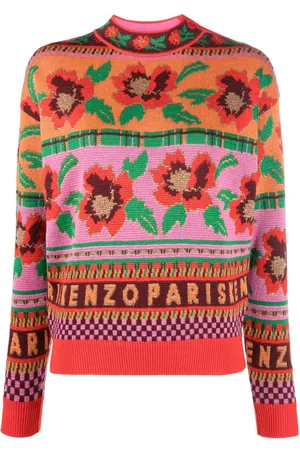 Kenzo Suéter tejido en intarsia