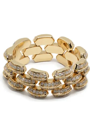 Lizzie Mandler Anillo Cleo en oro amarillo de 18kt con diamante