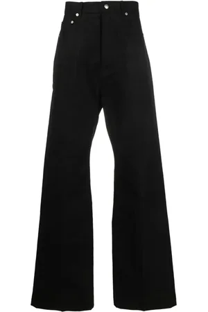 Rick Owens Pantalones acampanados con tiro alto