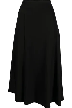 B+AB Falda midi con diseño asimétrico