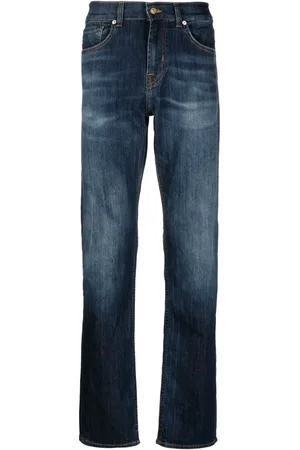 7 for all Mankind Jeans rectos con efecto lavado