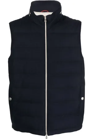 Brunello Cucinelli Chaleco con cuello de tortuga y cierre