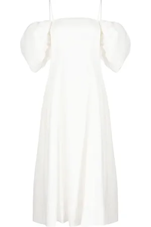 REJINA PYO Vestido midi Oksana con mangas farol
