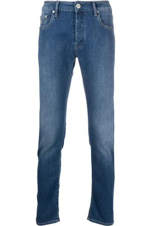 MOORER Jeans tapered con tiro medio